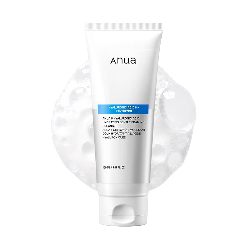 Anua 8 Hyaluronic Acid Hydrating Gentle Foaming Cleanser 150ml – Nježna hidratantna pjena za čišćenje lica
