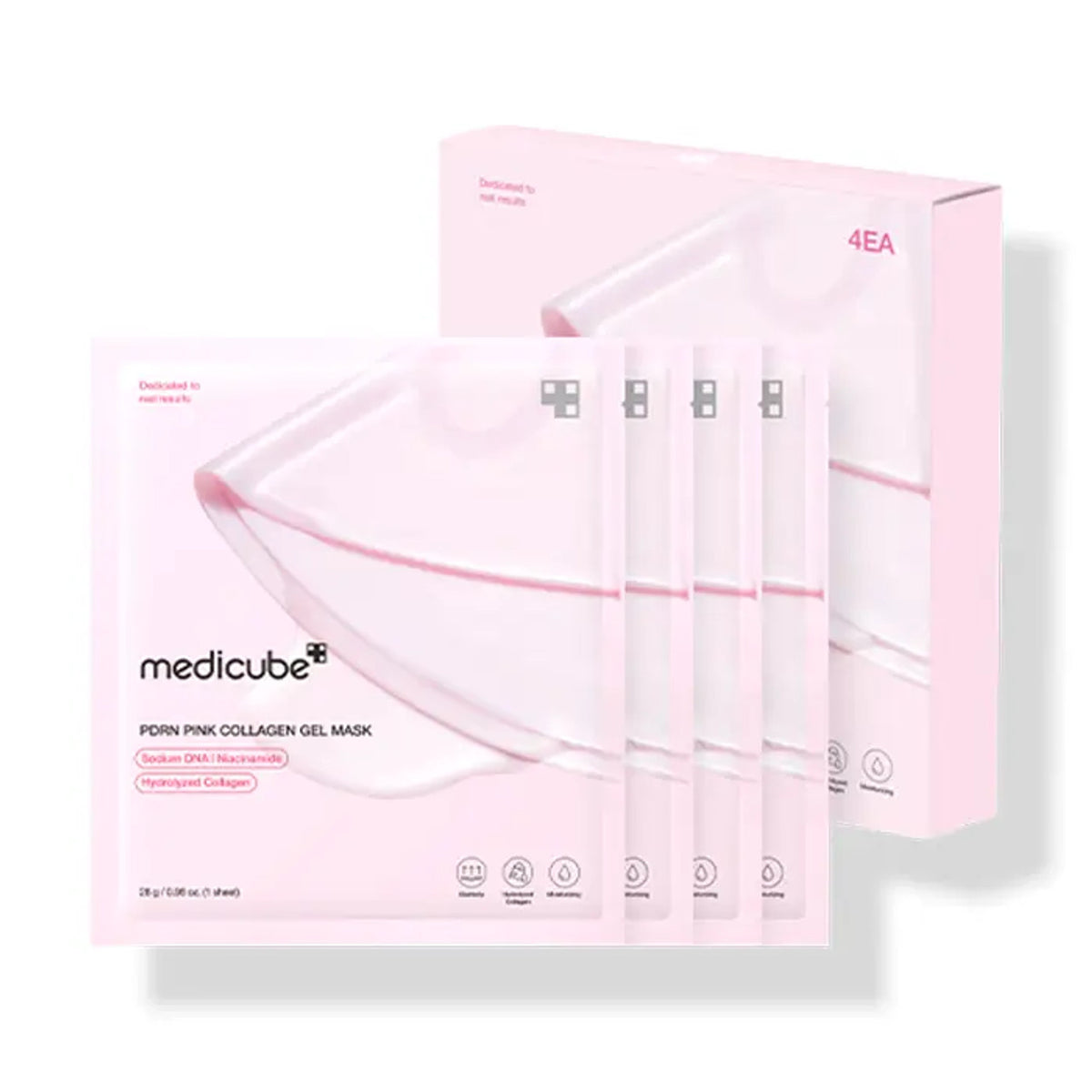 Medicube Pink Collagen Gel Mask 4x28g – Kolagenska gel maska za učvršćivanje