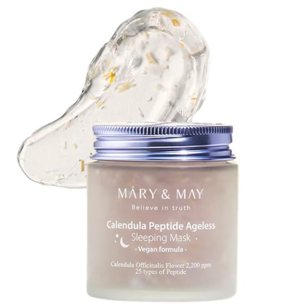 Mary & May Calendula Peptide Ageless Sleeping Mask 110 g – Noćna maska za regeneraciju kože