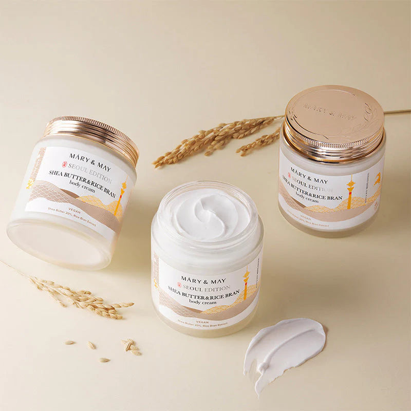 Mary & May Shea Butter & Rice Bran Body Cream Seoul Edition 250 ml – Hranjiva krema za tijelo