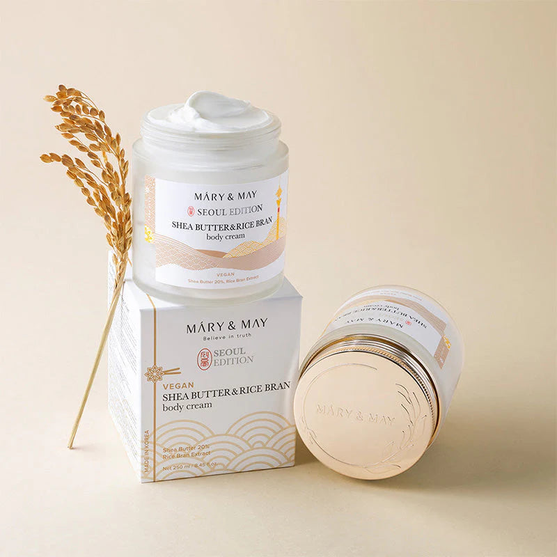 Mary & May Shea Butter & Rice Bran Body Cream Seoul Edition 250 ml – Hranjiva krema za tijelo