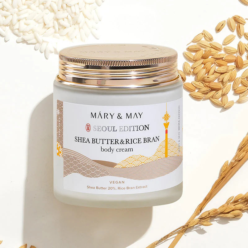 Mary & May Shea Butter & Rice Bran Body Cream Seoul Edition 250 ml – Hranjiva krema za tijelo